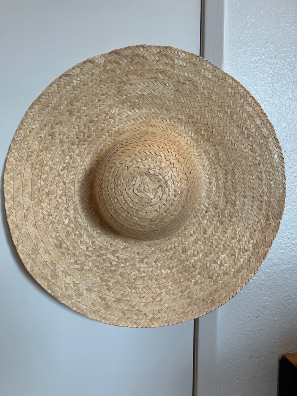 Wide Brim Straw Sun Hat - Natural